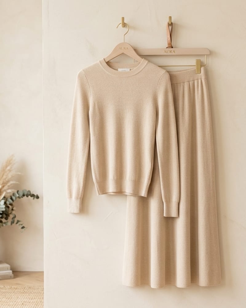 Champagne Knit Co-ord Set